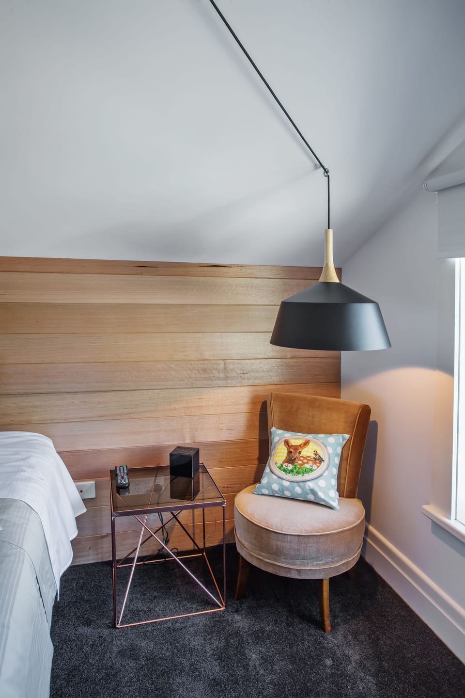 The Loft | 1 bedroom, premium bedding, desk, blackout drapes