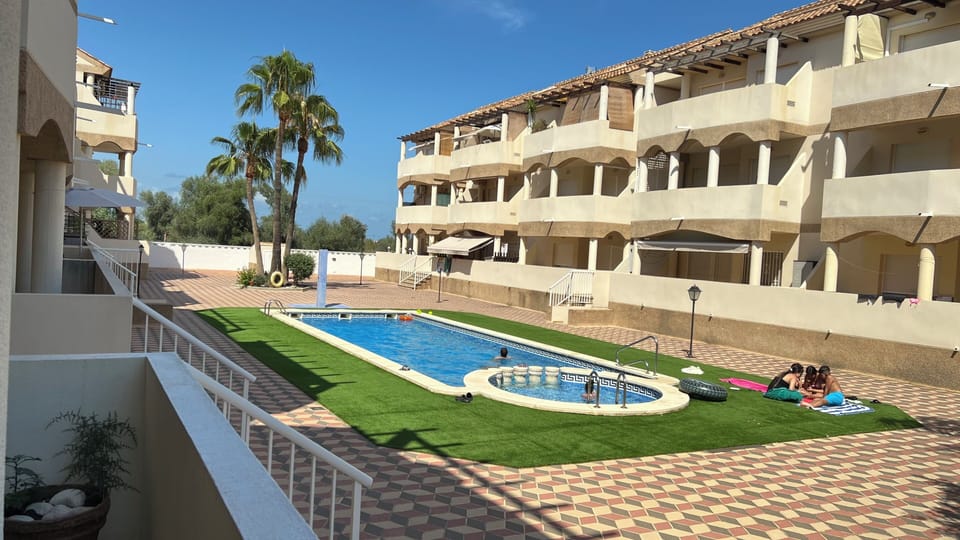 One of two large pools with a pool for kids 