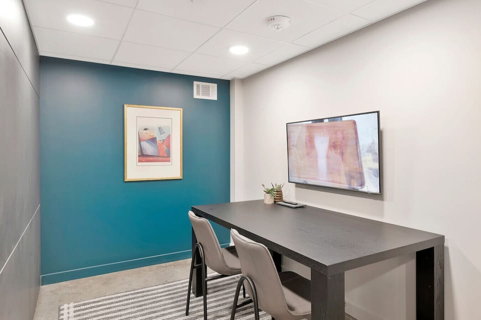 Comfortable workspace for productivity and focus, perfect for a short-term rental.