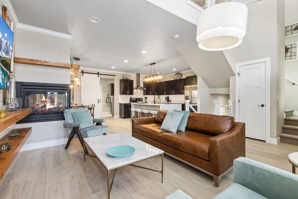 House, Multiple Beds, Patio, Mountain View (381 Osiander Street) | Living area | 65-inch flat-screen TV with digital channels