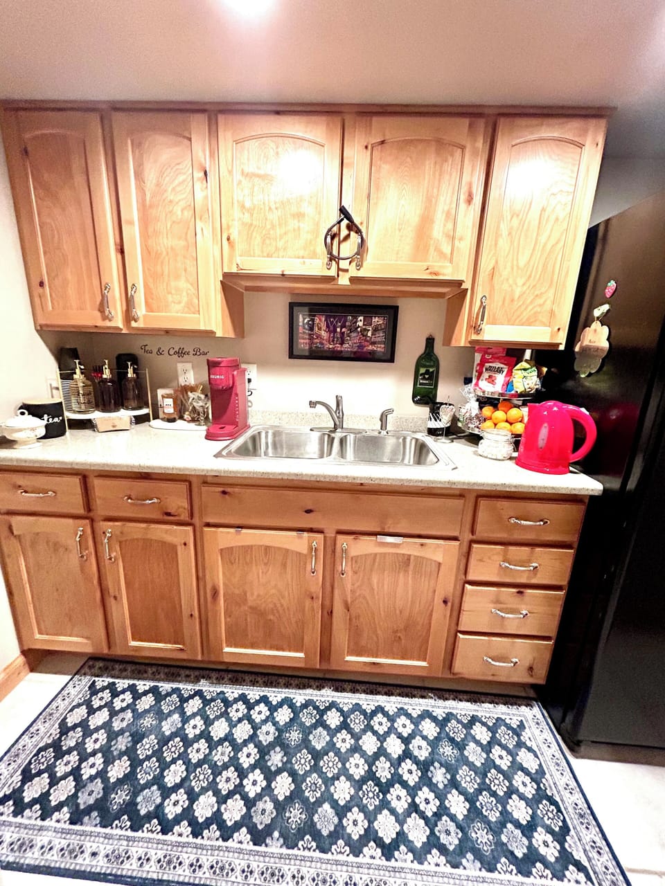 Kitchenette, dishes pans, cook ware, spices, 2 plate burner, micro, Airfyer oven