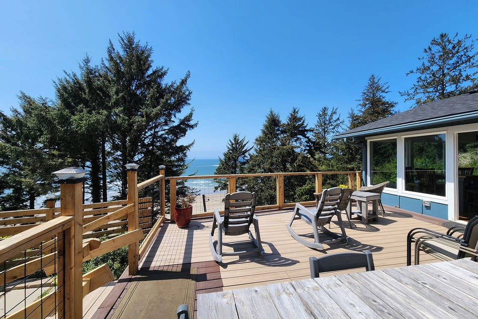 Sit back and enjoy the sunshine and view.