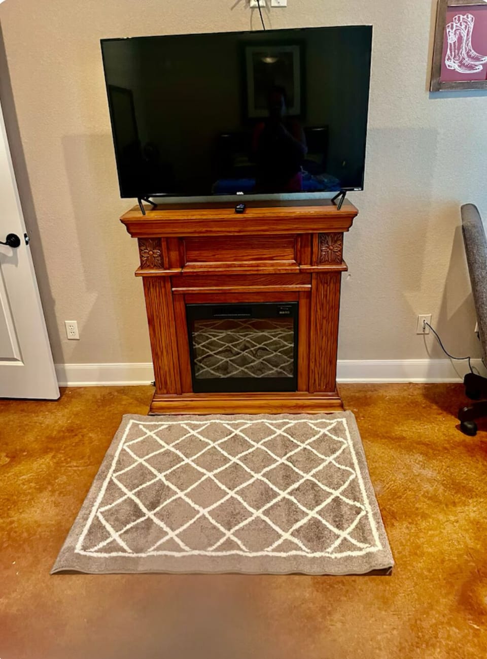 Fireplace for a vibe and cooler weather
