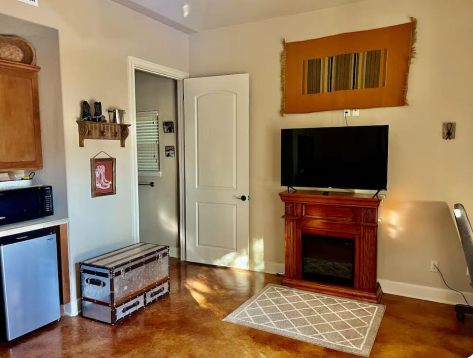 Lots of space and cozy fireplace for the cold weather
