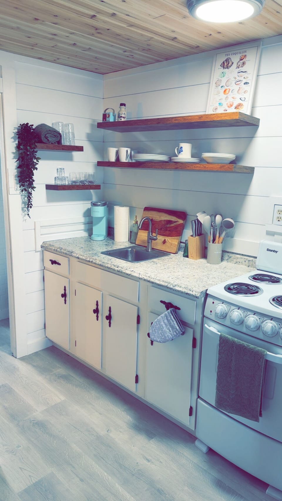 Kitchen with all the supplies you'd need for your stay!