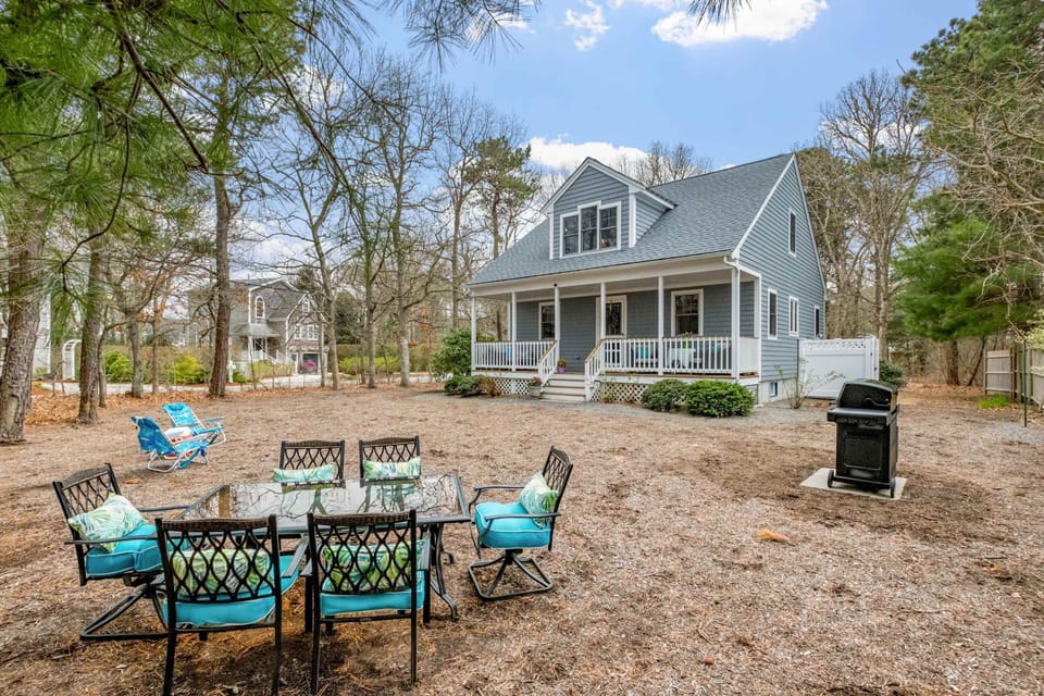 Gather around for alfresco dining under the trees, fire up the grill, and savor slow, laughter-filled evenings Cape Cod style.