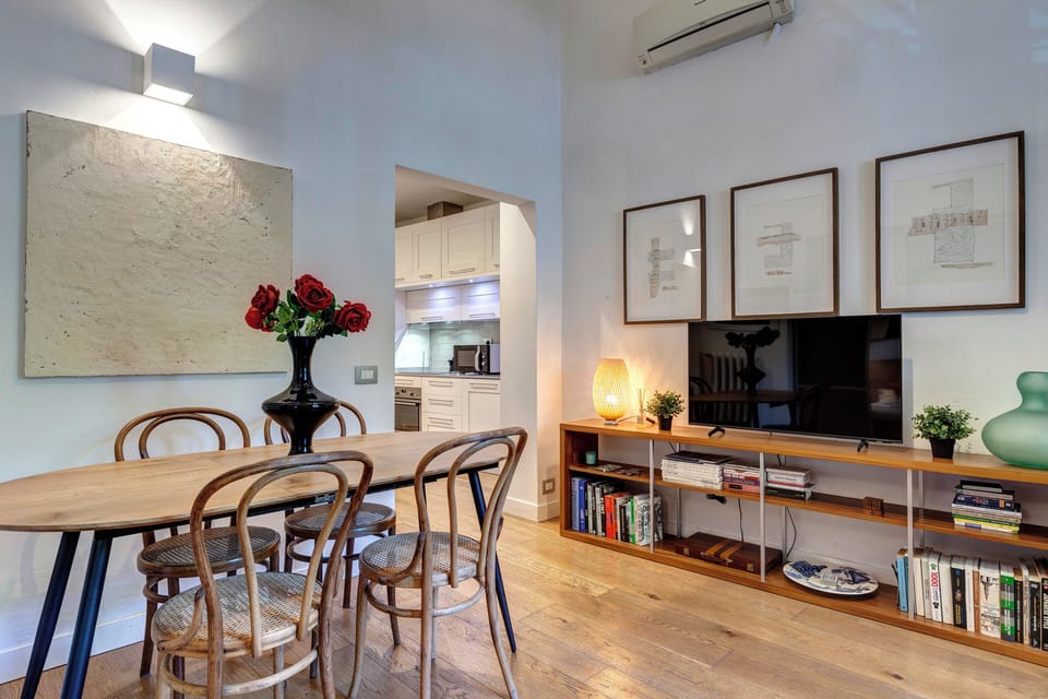 Apartment | Living area | 24-inch flat-screen TV with digital channels