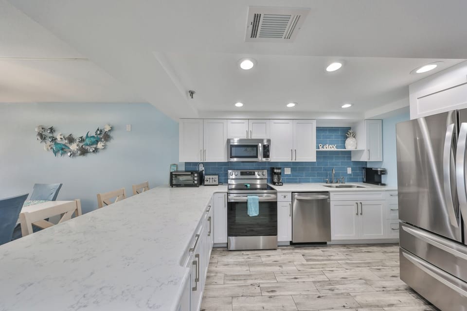 Spacious fully equipped kitchen   