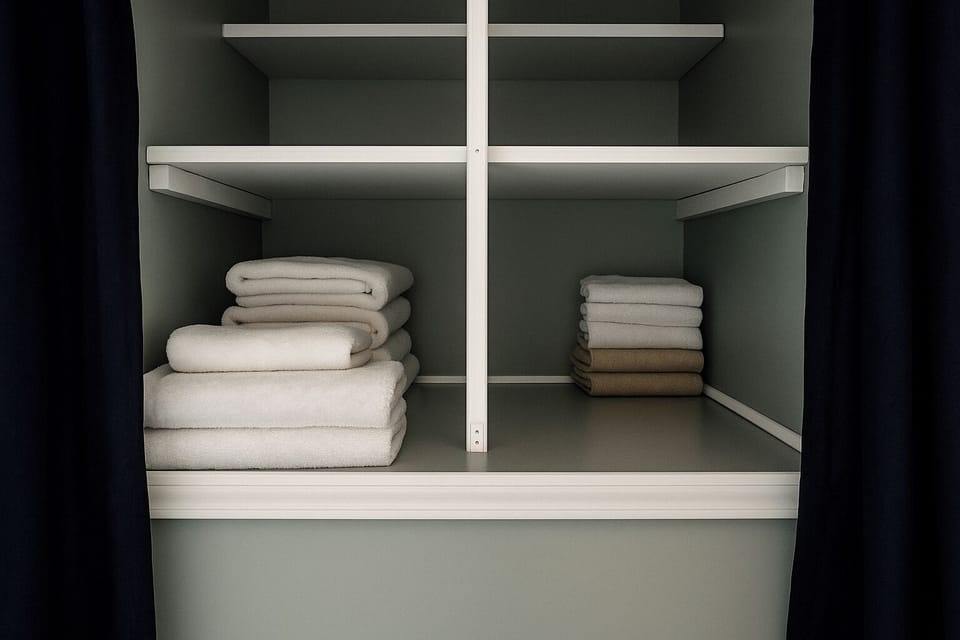 Well-organized closet for your convenience and comf