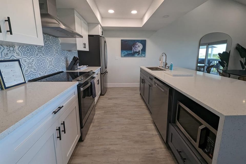 Condo, Multiple Beds (The Intercoastal #205 - Beachy Chic) | Private kitchen | Oven, toaster