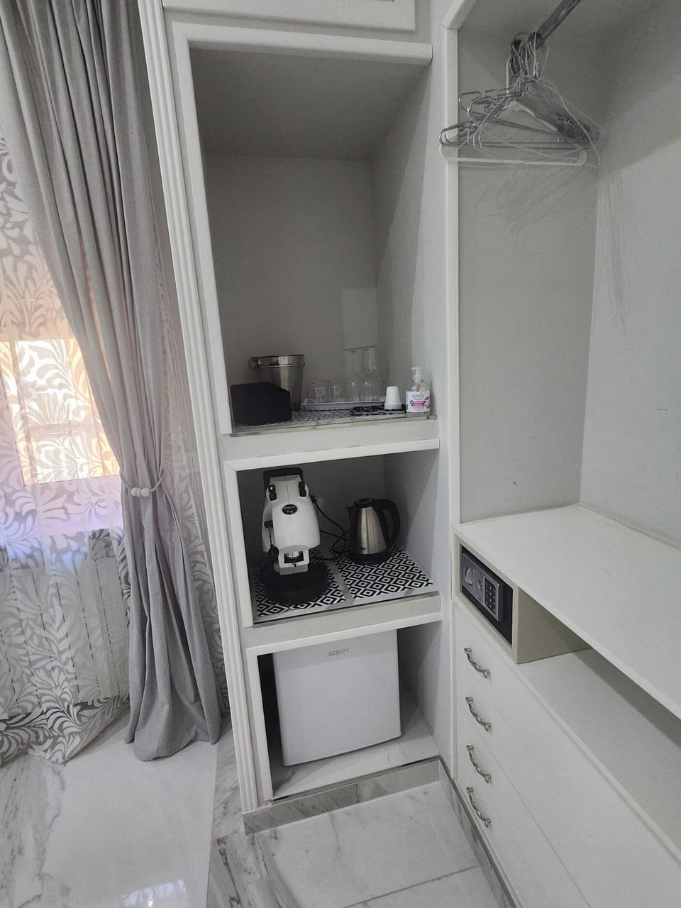 Standard Triple Room, Balcony, City View | In-room safe, desk, laptop workspace, blackout drapes