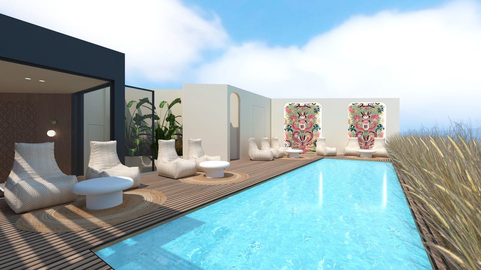 Rooftop pool