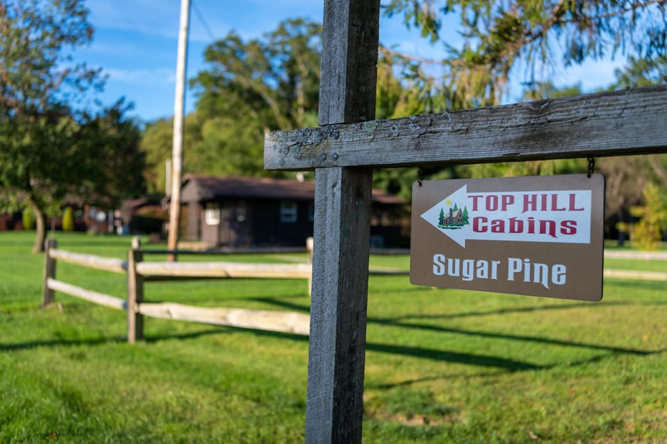 Sign for Sugar Pine Cotage