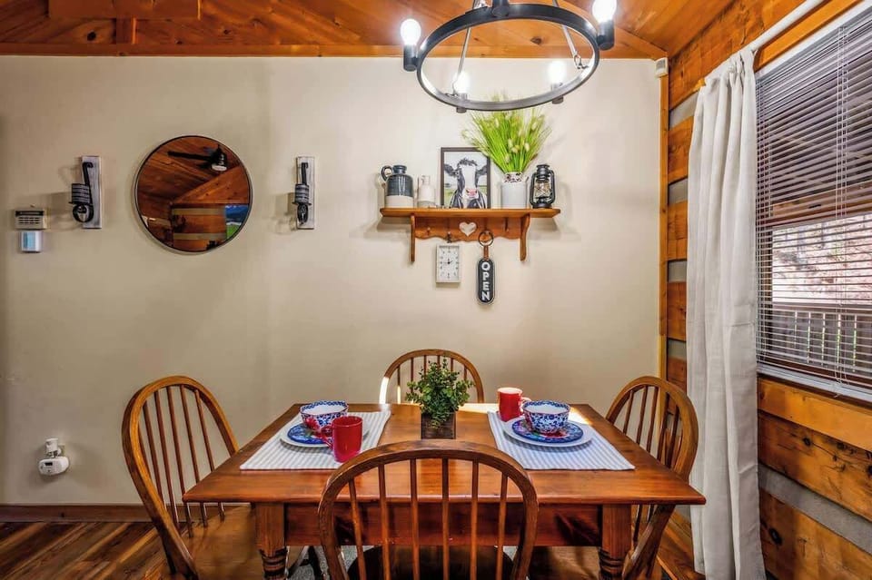 Enjoy meals with a view in our inviting dining area