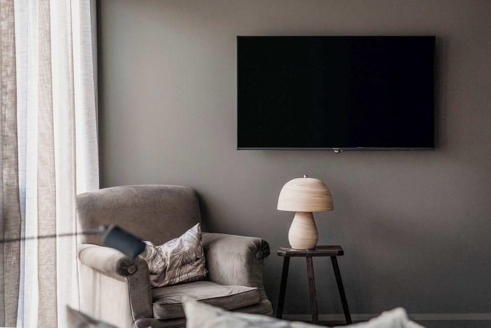 Living room and TV