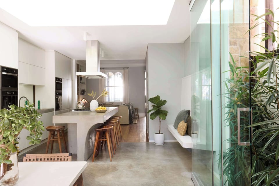 Kitchen looking in from outside