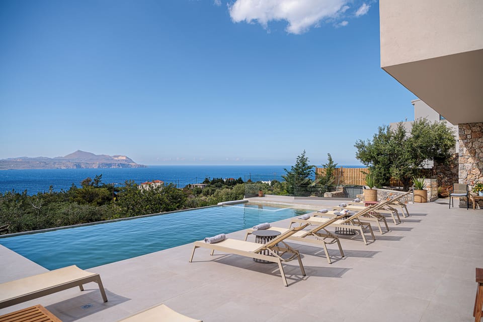 outdoor pool, terrace patio, summer, unit views, body of water, pool visible