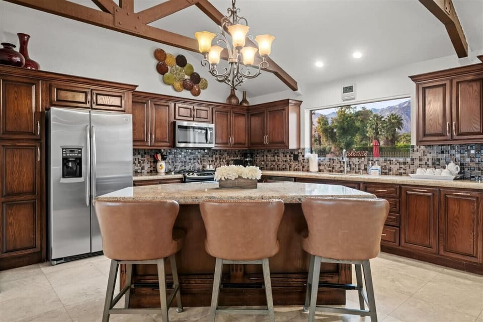 Our lovely kitchen with center table and chairs