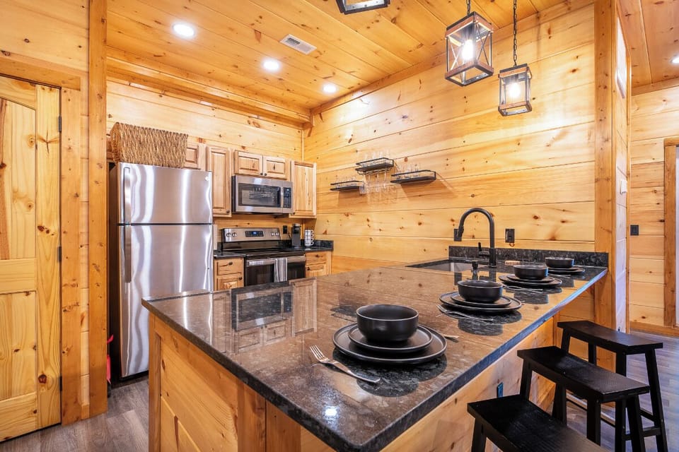 Nestled Inn's fully-equipped kitchen