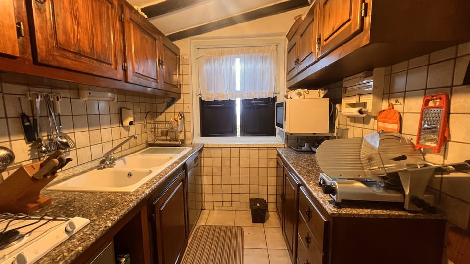 Villa, Sea View | Private kitchen | Fridge, microwave, oven, stovetop