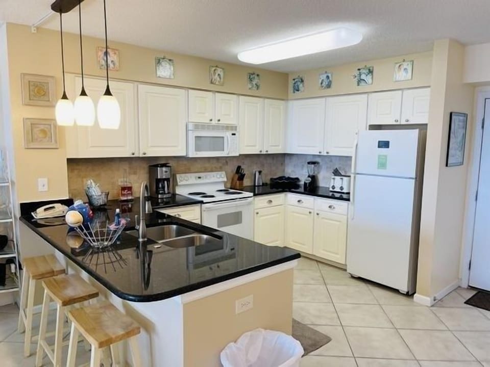 Indoors, Kitchen, Appliance, Refrigerator, Microwave