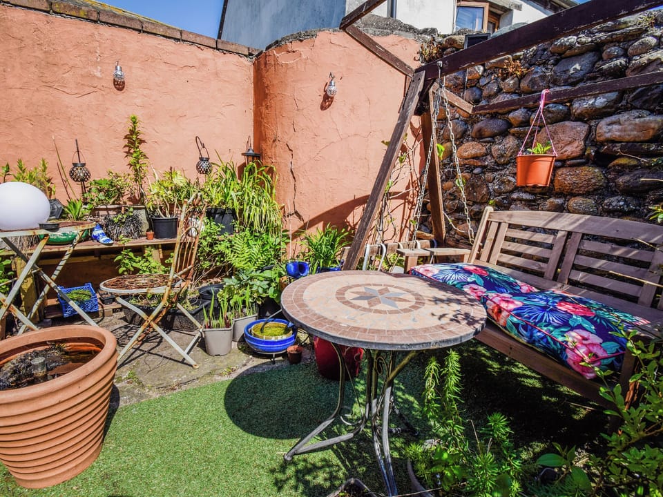 Sitting-out-area | Rainbow Cottage, Walney, near Barrow-in- Furness