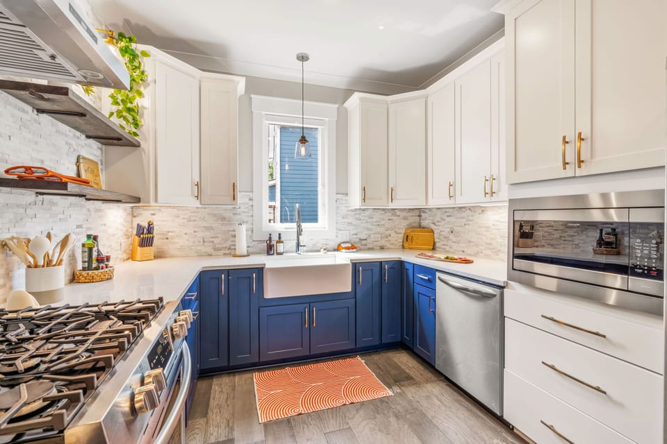 Kitchen sink with window