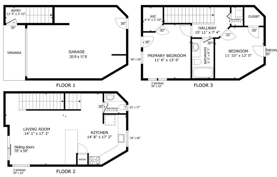 Multi-level layout with spacious living areas, full kitchen, and comfortable bedrooms for your perfect getaway.