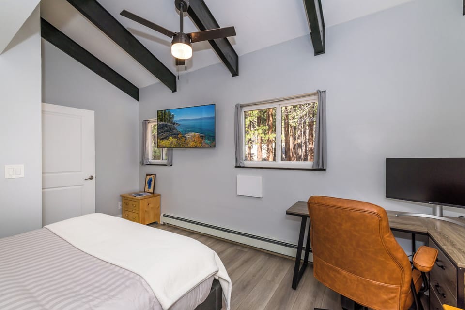 Bedroom 2 also has a TV with 4K Roku streaming.