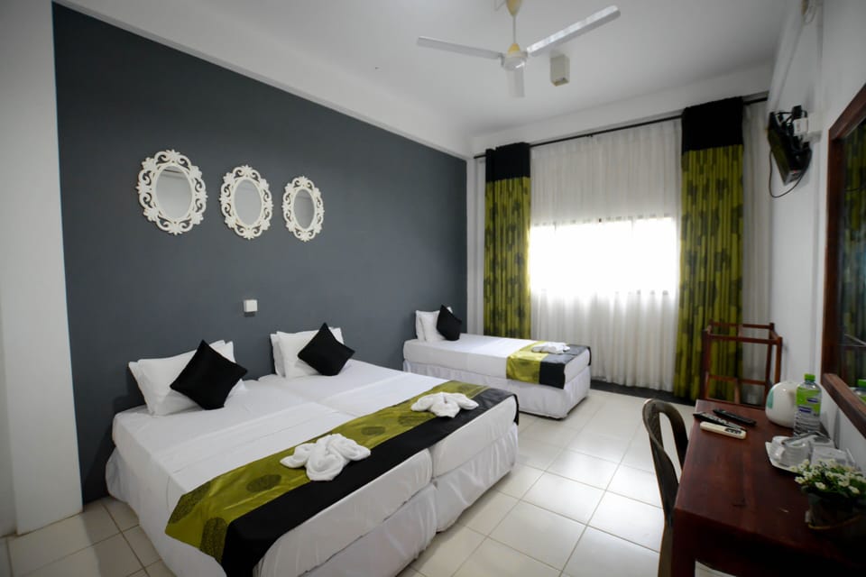 Iron/ironing board (on request), rollaway beds (surcharge), WiFi (free)