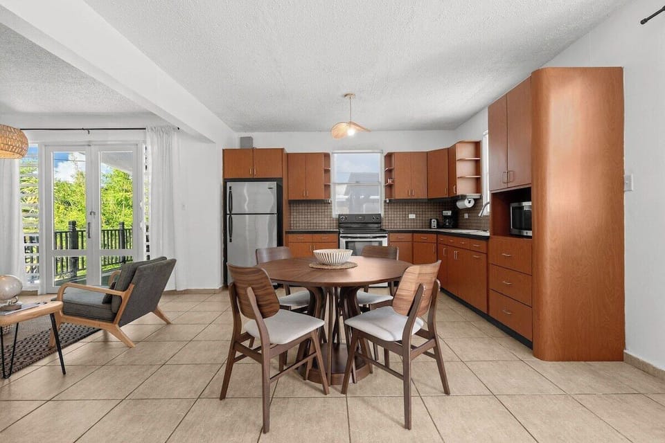 Open kitchen and dining area perfect for shared meals