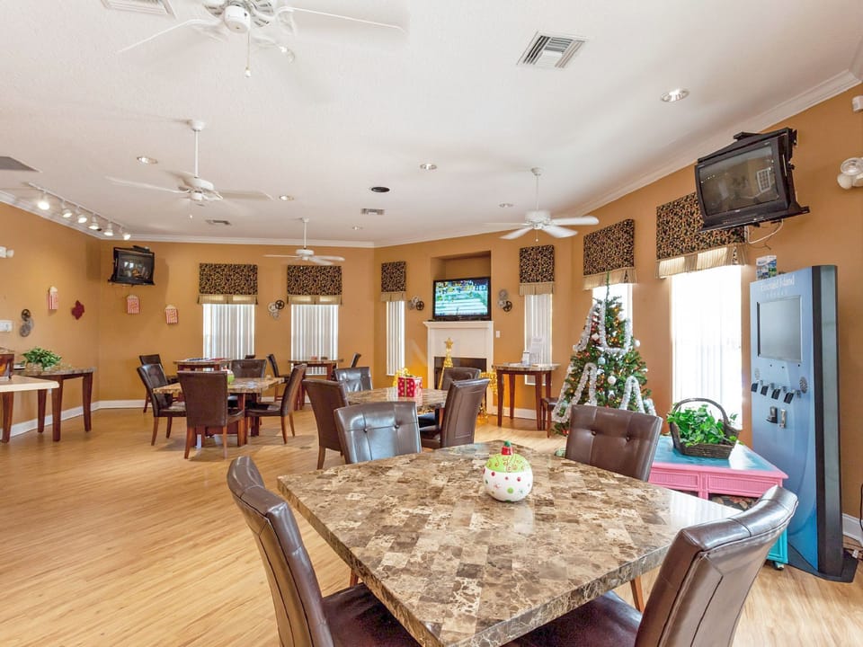 Get work done in the stylish and comfortable resort work area
