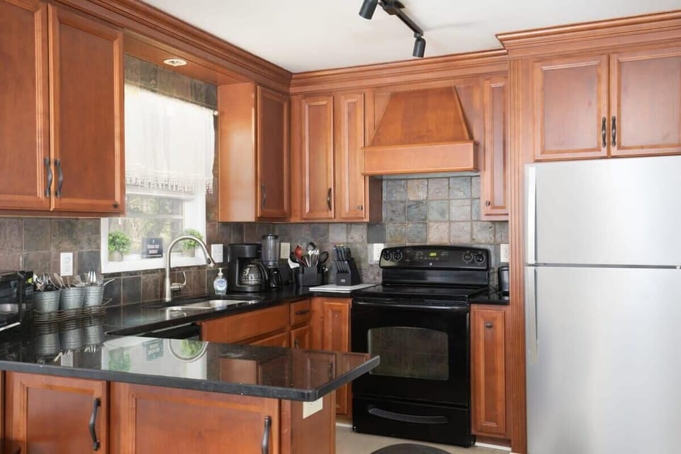 Stainless steel appliances! Our kitchen is ready for you to move in and make yourself at home!