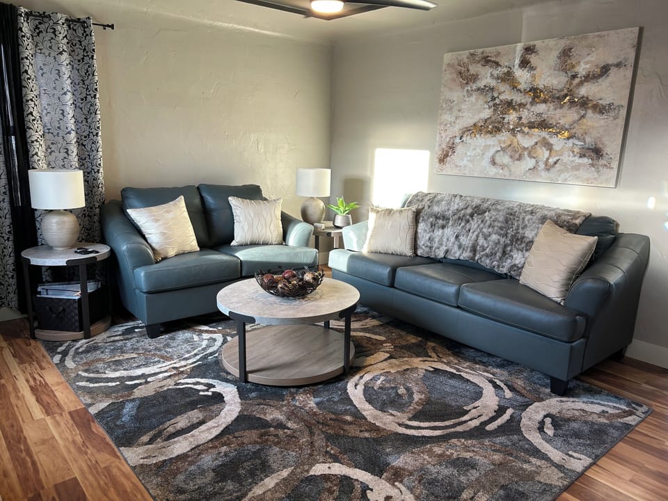 Upstairs Living Room.  Queen Sofa Sleeper