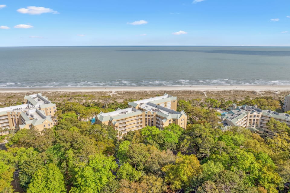 View of villas from the beach