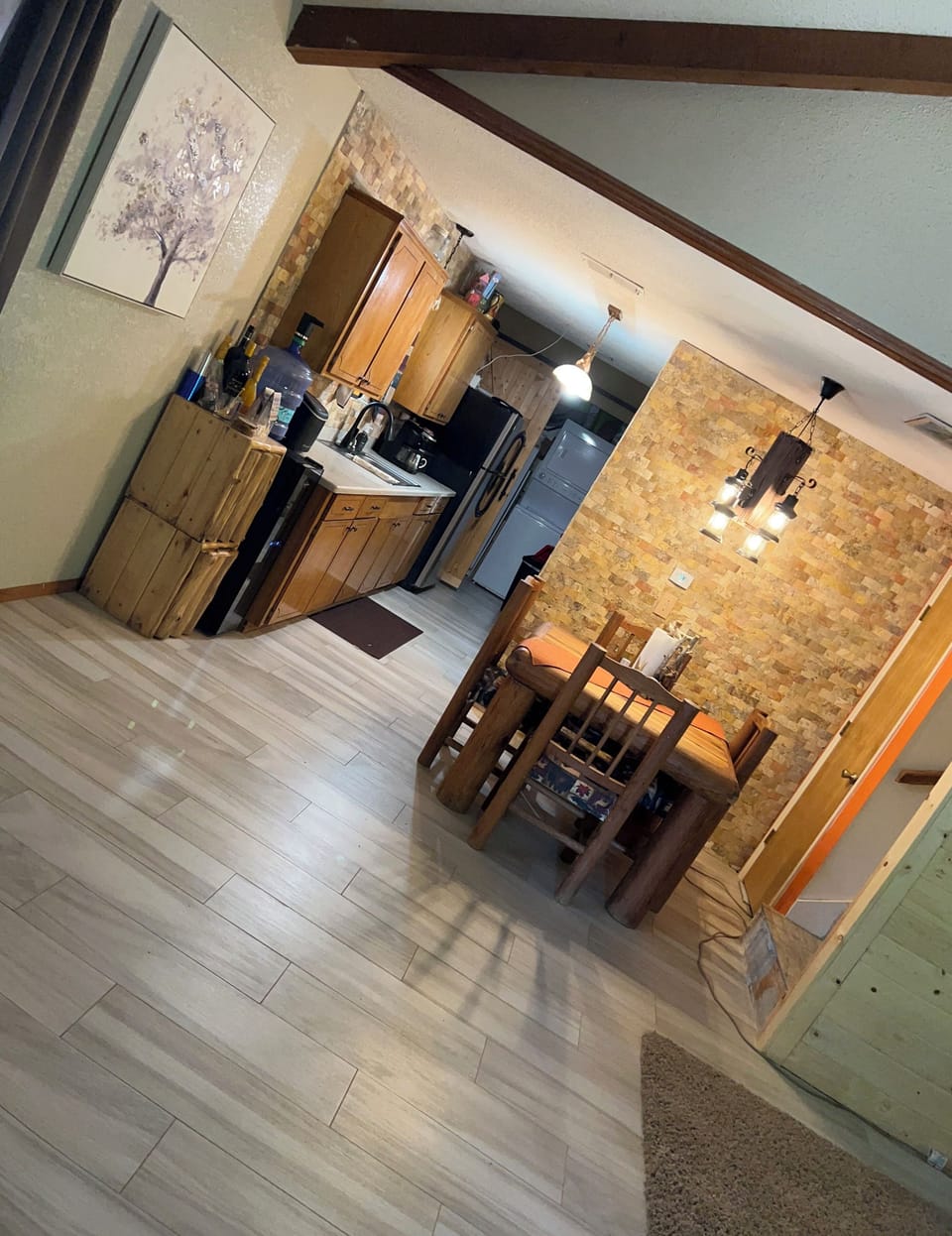 All included kitchen and laundry room deep freezer washer microwave coffee dishe