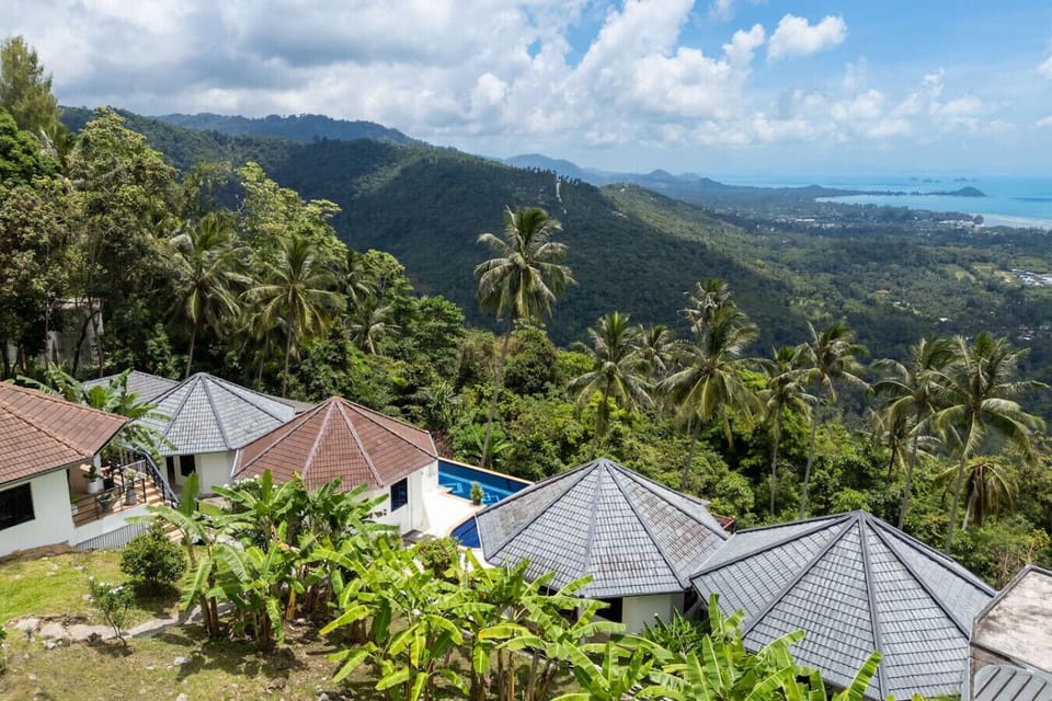 Hillside villa with pool and panoramic ocean views at Sunview Paradise Village Koh Samui