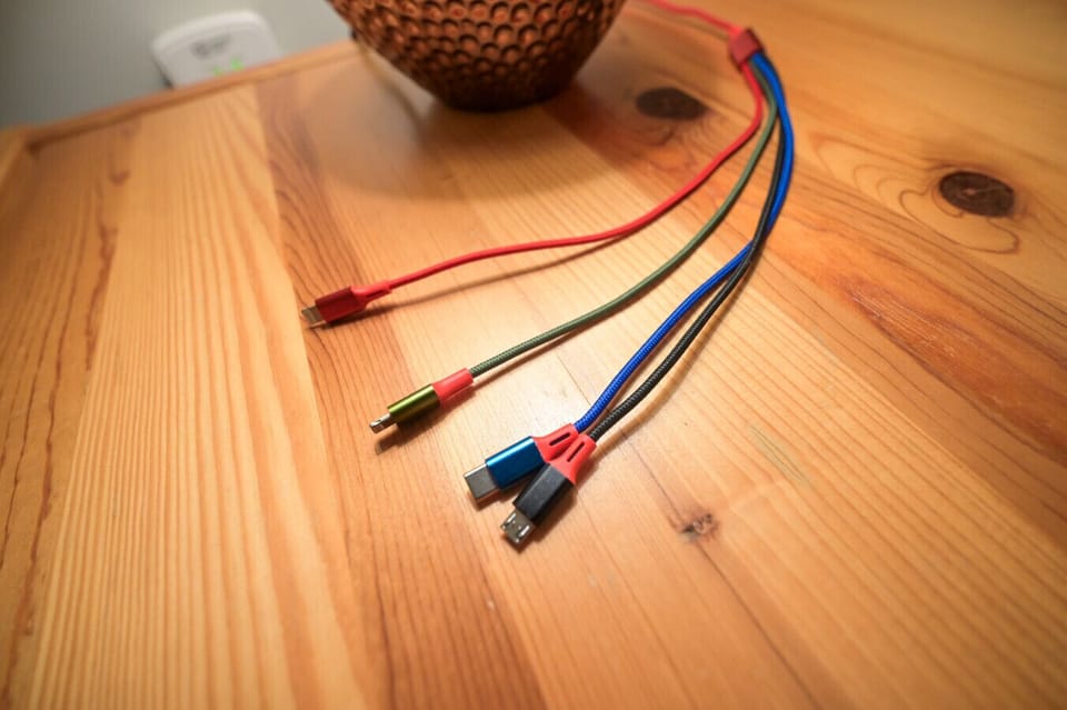 Charging cables on every nightstand so your phone is refreshed as you are come morning