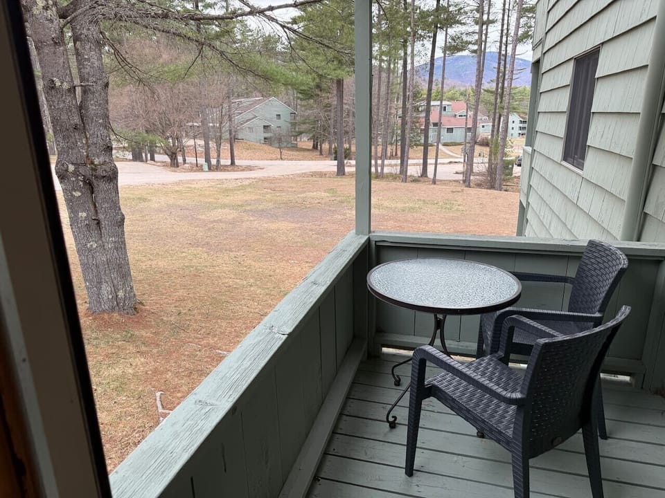 Enjoy a morning cup of coffee outside on our balcony
