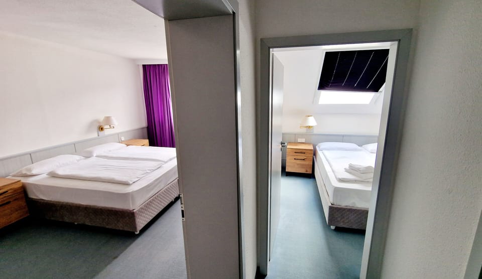 Family Studio Suite, 2 Double Beds | Desk, free WiFi