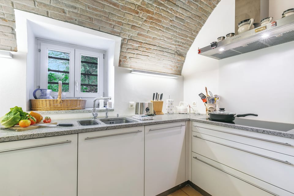 Standard House, 3 Bedrooms, Fireplace, Lakeside (Mica Aurea Morcote) | Private kitchen