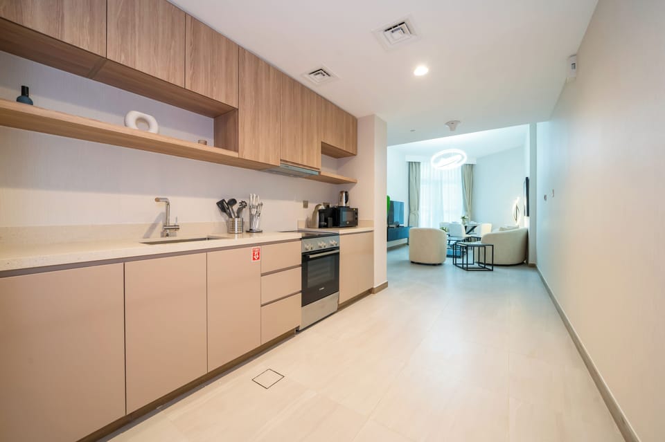 Apartment, Balcony, City View | Private kitchen | Espresso maker, electric kettle