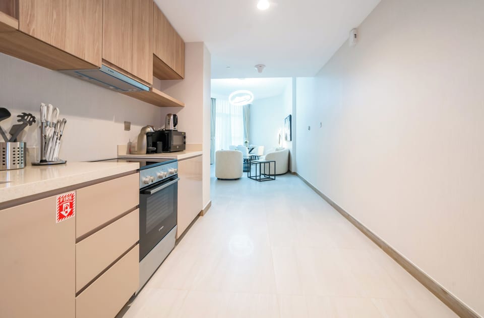 Apartment, Balcony, City View | Private kitchen | Espresso maker, electric kettle