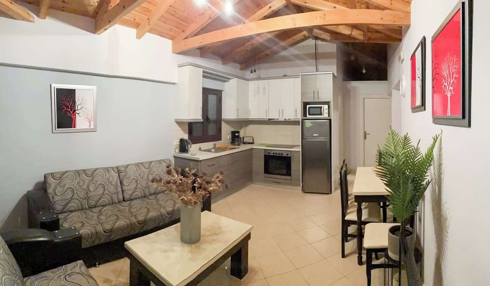
Comfortable and inviting living space with modern lighting and warm wooden accents – ideal for evenings in