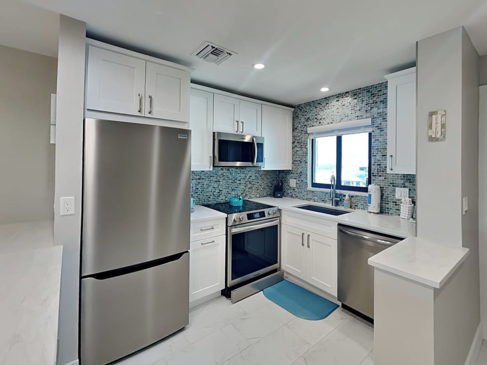 Newly Renovated Kitchen with Stainless Steel Appliances