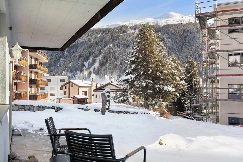 Private Terrace with Mountain Views Step out onto your private terrace and take in stunning views of the Alps—an ideal spot to unwind after a day on the slopes.