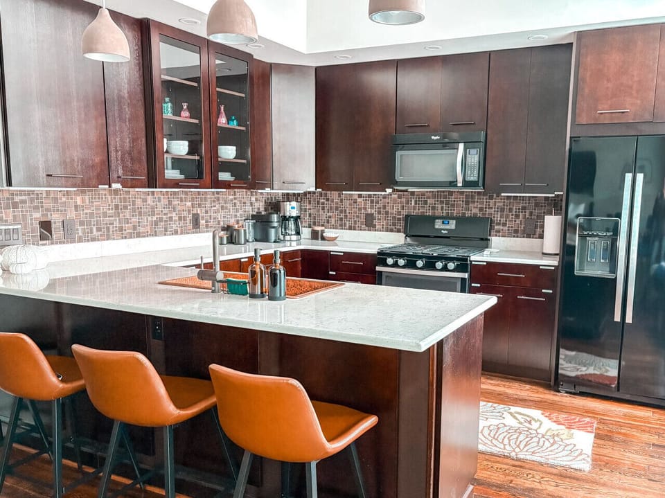 Fully stocked kitchen