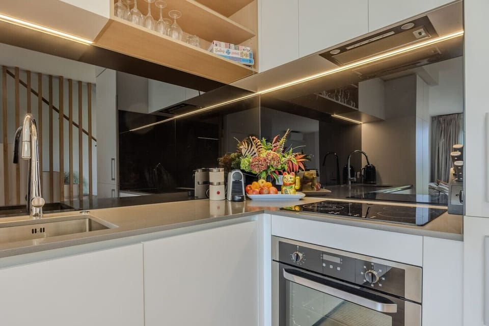 Full kitchen with nespresso coffee
