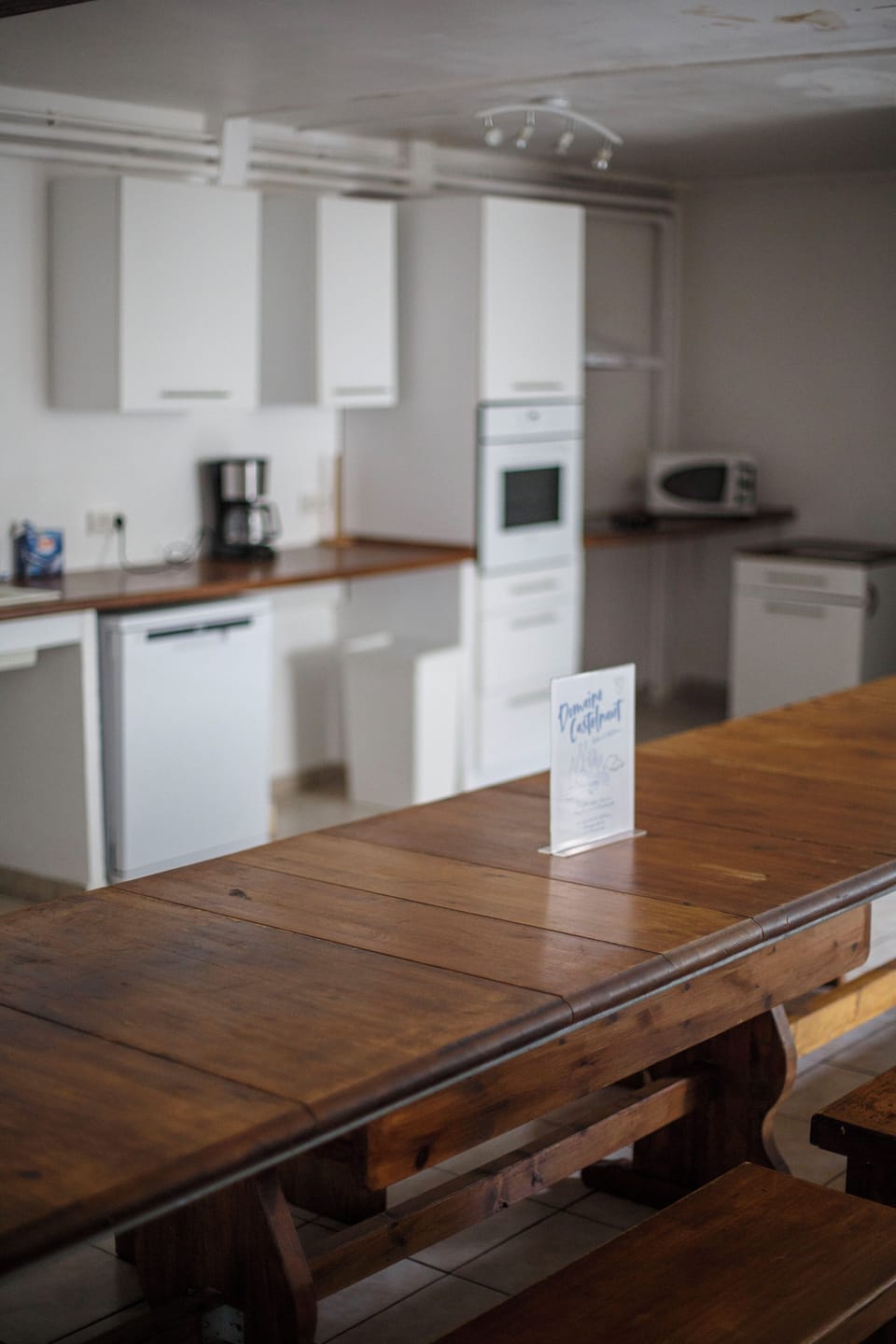 Shared fridge, microwave