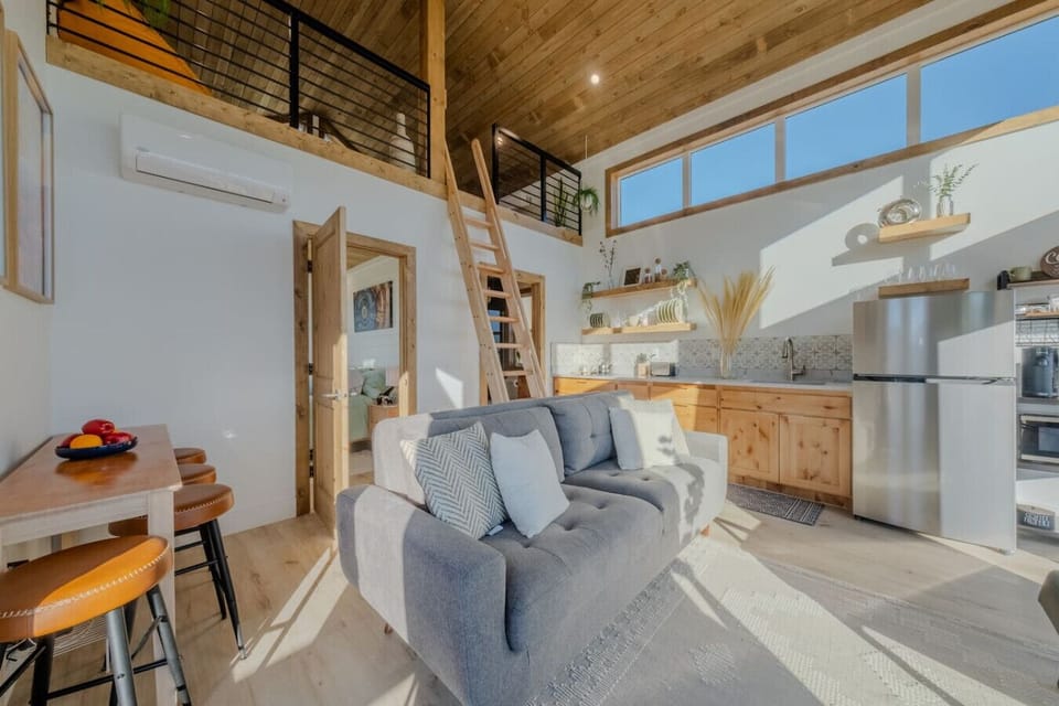 Ladder to the loft.